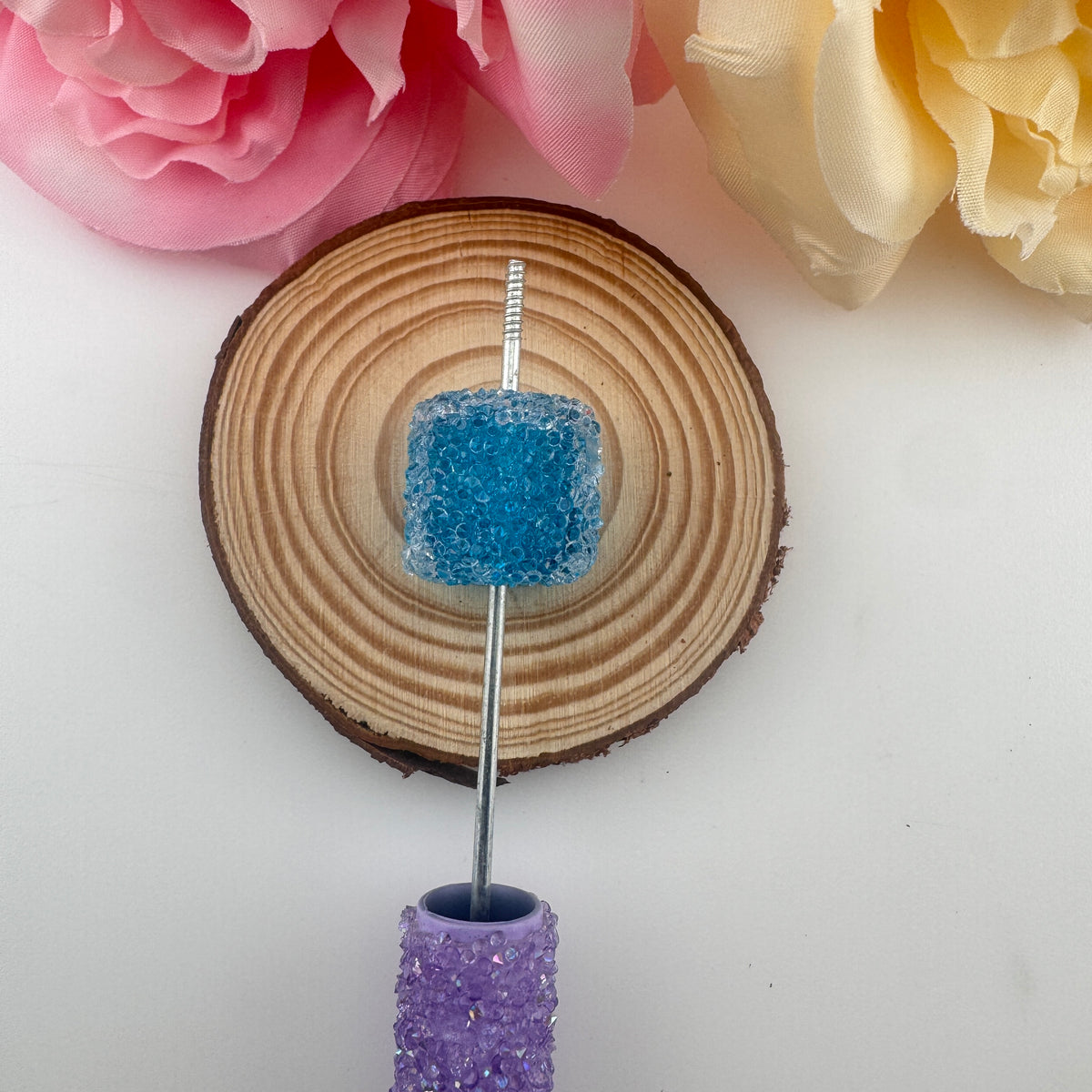 Sand Sugar Bead Pendants DIY Phone Chains & Bag Charms (Handmade)