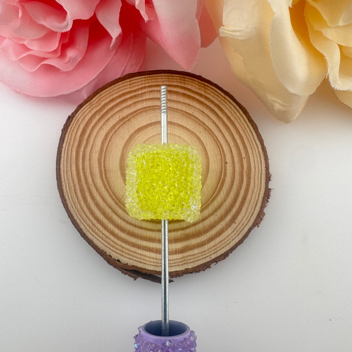 Sand Sugar Bead Pendants DIY Phone Chains & Bag Charms (Handmade)