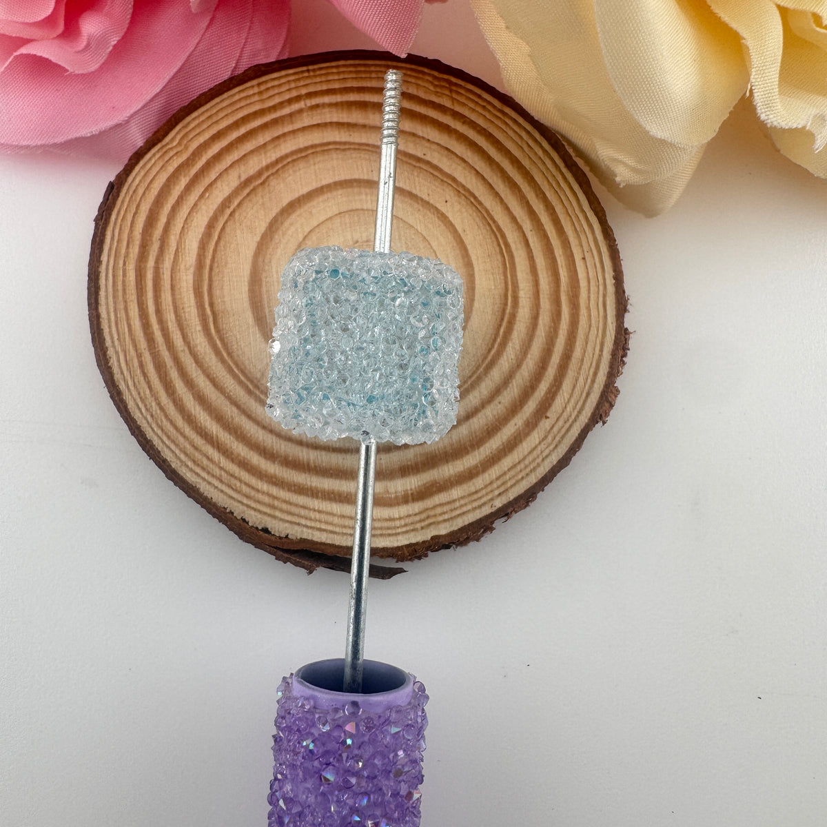 Sand Sugar Bead Pendants DIY Phone Chains & Bag Charms (Handmade)