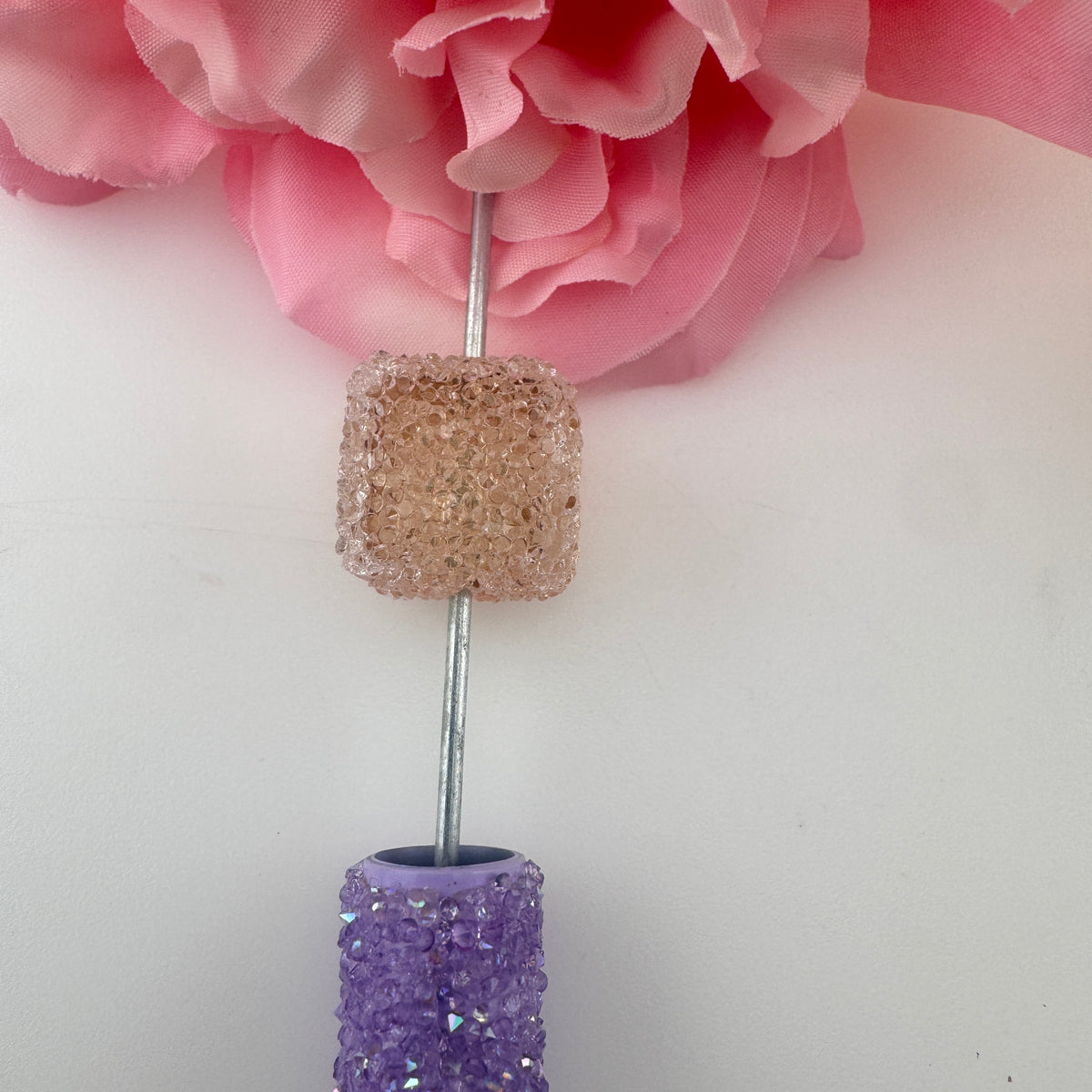 Sand Sugar Bead Pendants DIY Phone Chains & Bag Charms (Handmade)