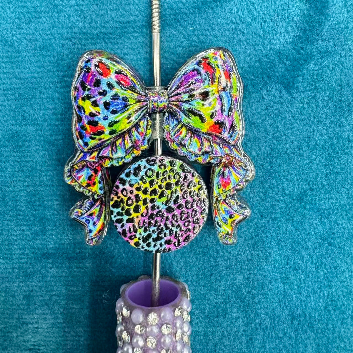 Colorful Leopard Acrylic Beads