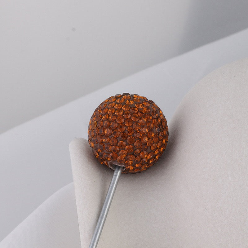 20mm Bling Rhinestone Disco Ball Beads Set, Sparkly Crystal Clay Pave Round & Tube Spacer Beads for DIY Craft Supplies, Beadable Pens & Keychains Accessories
