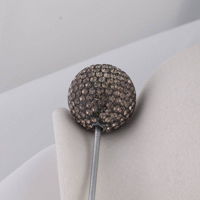 20mm Bling Rhinestone Disco Ball Beads Set, Sparkly Crystal Clay Pave Round & Tube Spacer Beads for DIY Craft Supplies, Beadable Pens & Keychains Accessories