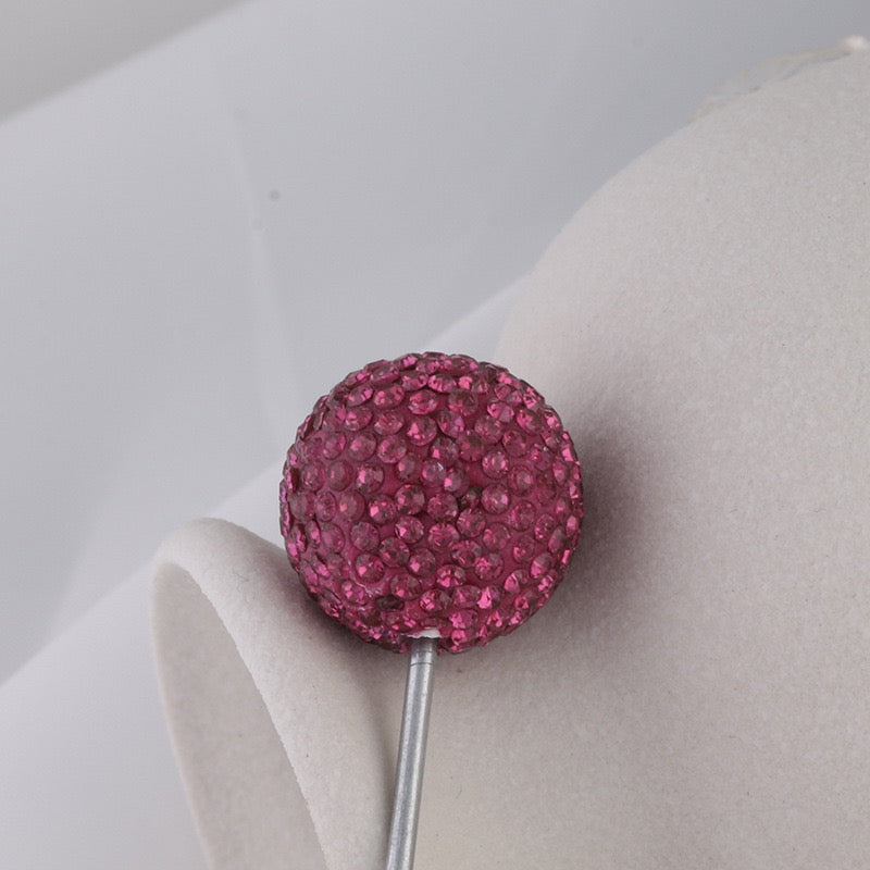 20mm Bling Rhinestone Disco Ball Beads Set, Sparkly Crystal Clay Pave Round & Tube Spacer Beads for DIY Craft Supplies, Beadable Pens & Keychains Accessories