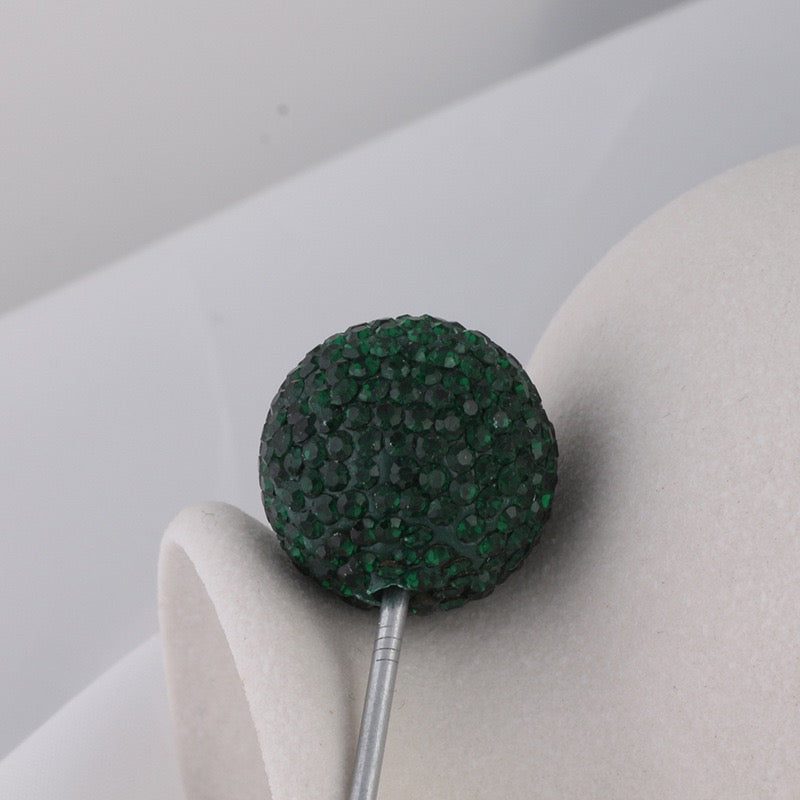 20mm Bling Rhinestone Disco Ball Beads Set, Sparkly Crystal Clay Pave Round & Tube Spacer Beads for DIY Craft Supplies, Beadable Pens & Keychains Accessories