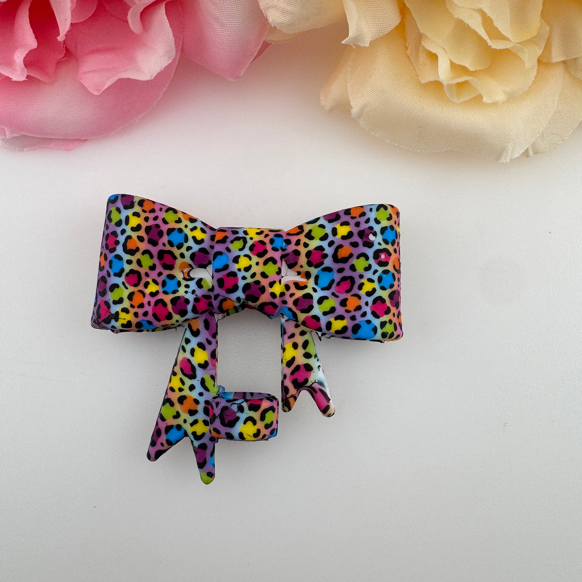 Cute Bowknot Pattern Straw Topper Silicone Cover Set, Floral, Cow Print & Leopard Designs Dust-Proof Straw Tip Protector Caps, Reusable Drinking Straw Accessories for Stanley Cups & Tumblers