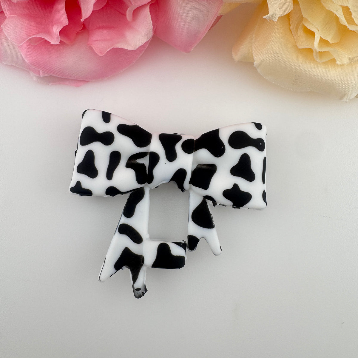 Cute Bowknot Pattern Straw Topper Silicone Cover Set, Floral, Cow Print & Leopard Designs Dust-Proof Straw Tip Protector Caps, Reusable Drinking Straw Accessories for Stanley Cups & Tumblers