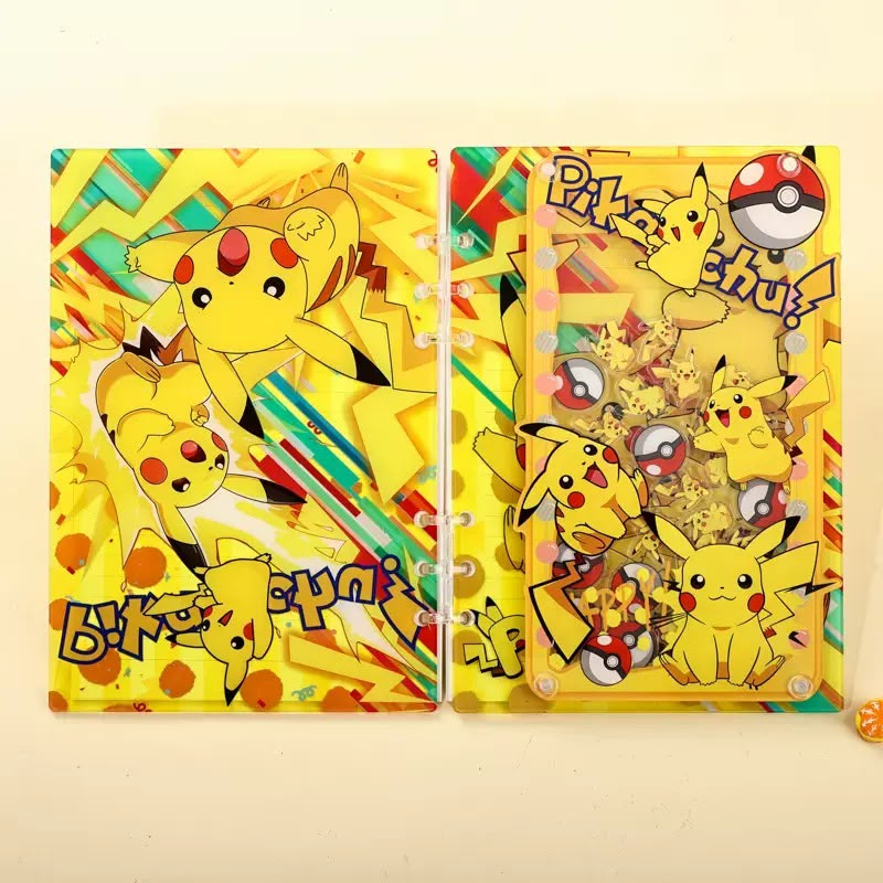 A5 Cute Anime Character Acrylic Loose-leaf Photocard Binder, Cartoon Game Hero Printed Photocard Album Storage Organizer with Magnetic Photo Frame, 6-Ring Binder for Photocards, Trading Cards & Postcards