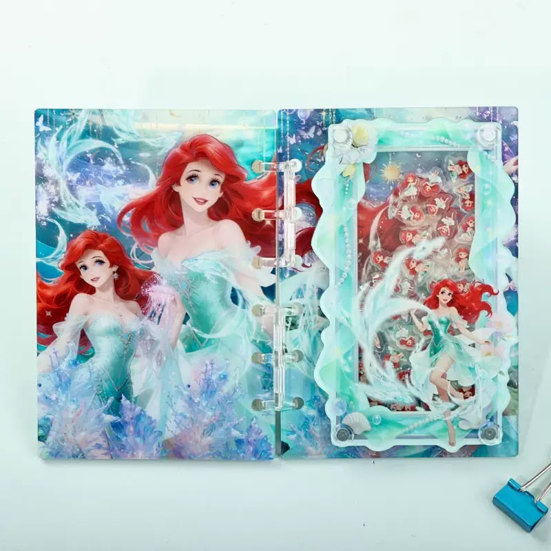 A5 Cute Anime Character Acrylic Loose-leaf Photocard Binder, Cartoon Game Hero Printed Photocard Album Storage Organizer with Magnetic Photo Frame, 6-Ring Binder for Photocards, Trading Cards & Postcards