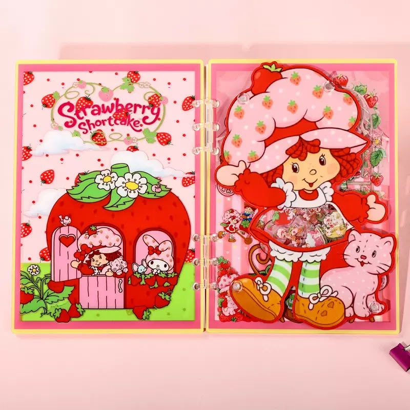 A5 Cute Anime Character Acrylic Loose-leaf Photocard Binder, Cartoon Game Hero Printed Photocard Album Storage Organizer with Magnetic Photo Frame, 6-Ring Binder for Photocards, Trading Cards & Postcards