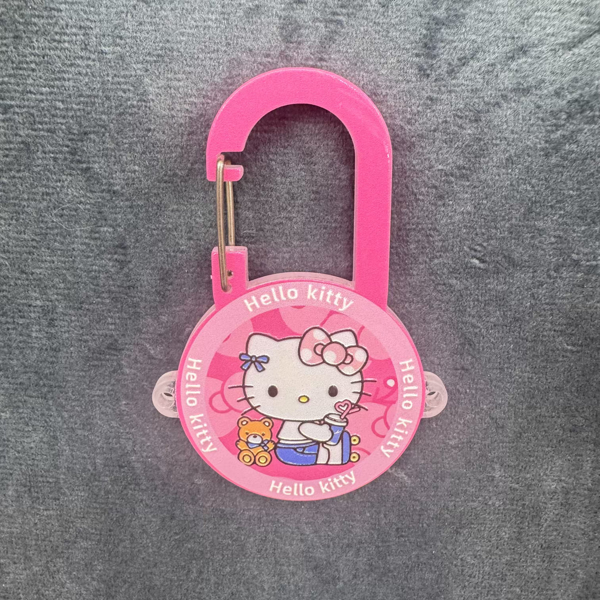 Cute HK Acrylic Carabiner, Cartoon Backpack Hook Key Accessory