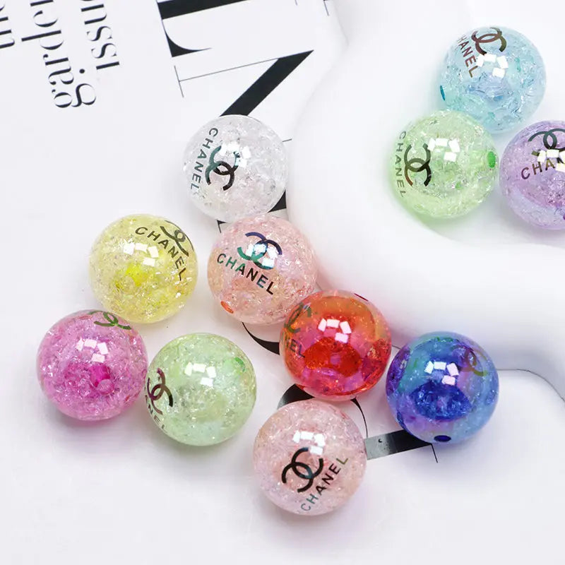 20mm  Sparkling Acrylic Beads Zoe's DIY Shop