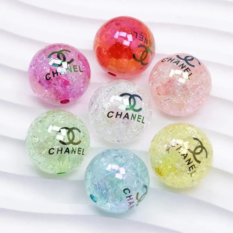 20mm  Sparkling Acrylic Beads Zoe's DIY Shop