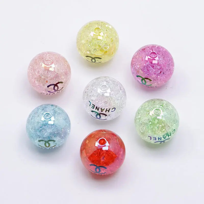 20mm  Sparkling Acrylic Beads Zoe's DIY Shop
