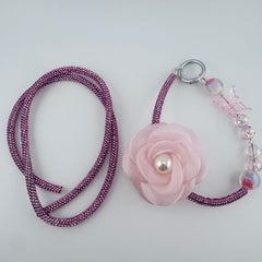 FS20504-Pink Rhinestone Tube For Making Keychain
