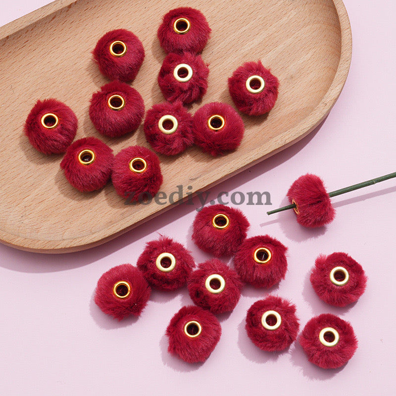 FS2081--Plush Spacer Beads Fit For Beadable Pens