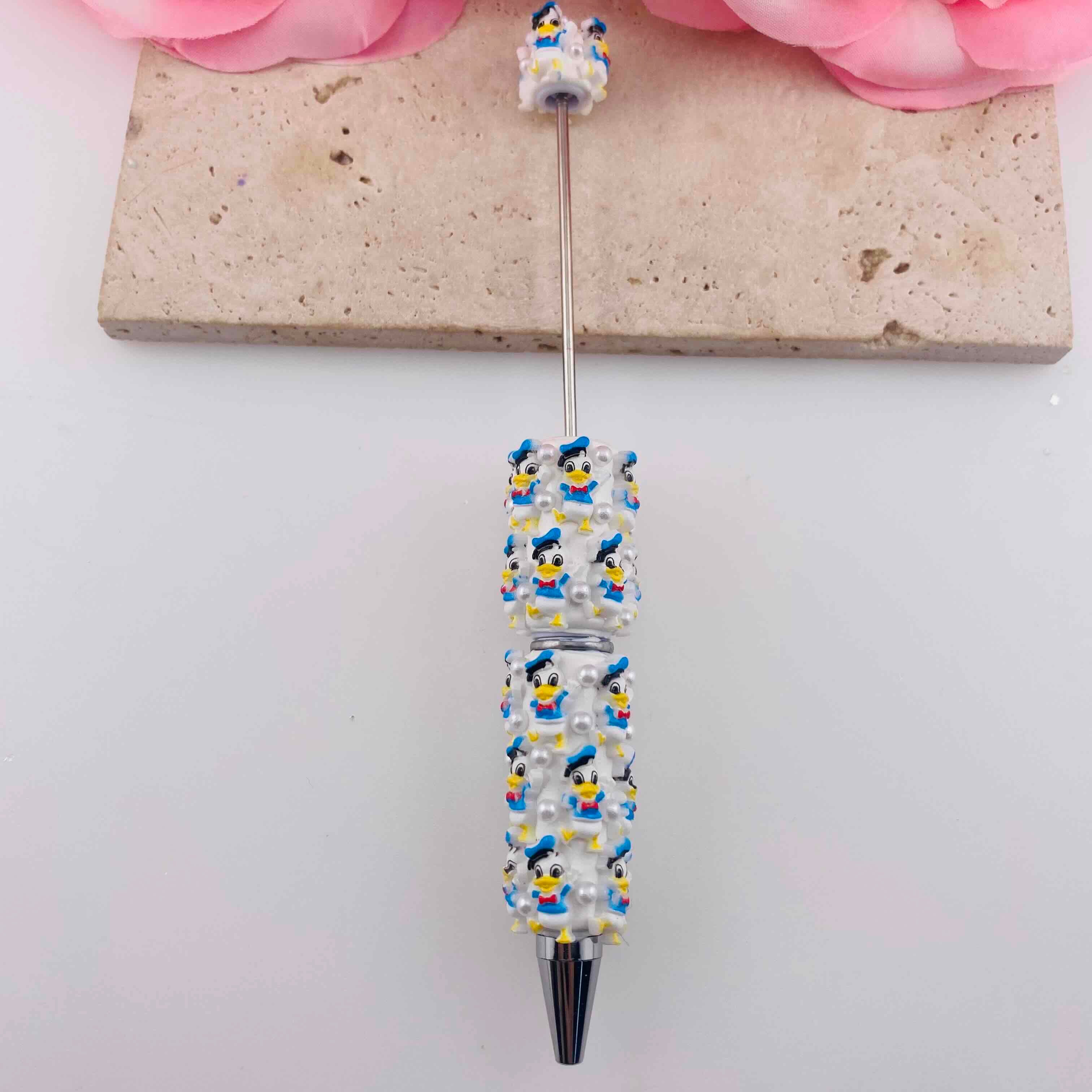 FS19800-Donald Duck Clay Beaded Pens
