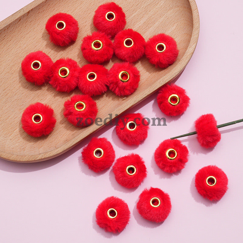 FS2081--Plush Spacer Beads Fit For Beadable Pens