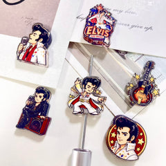 The King of Rock and Roll Elvis Presley Acrylic Focal Beads,Random Mix