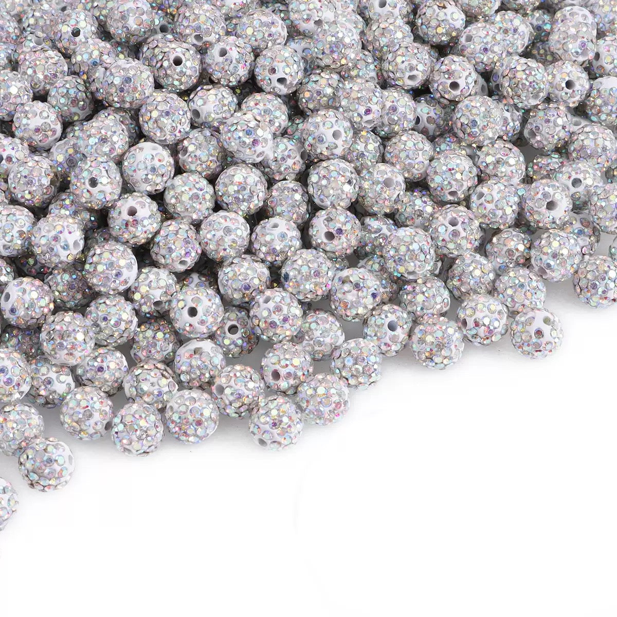 10mm Rhinestone Clay Beads For Jewelry Making Keychain Making