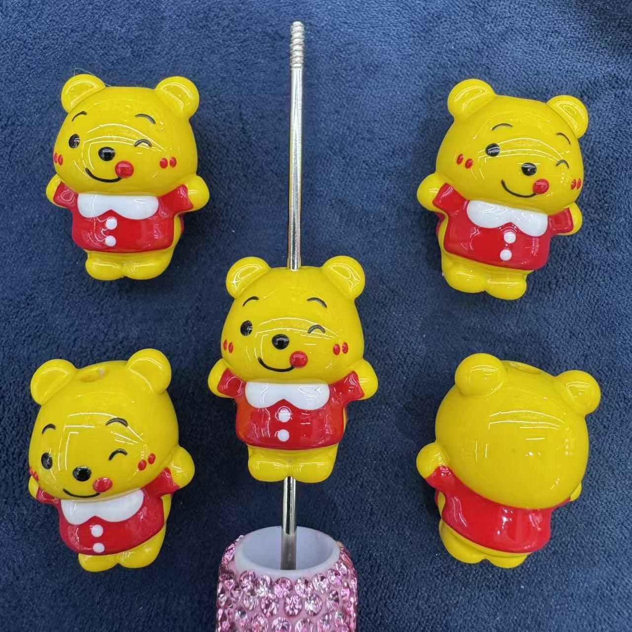 Teeniev Weenie 3D Handpainted Acrylic Beads, suitable for making key pendants