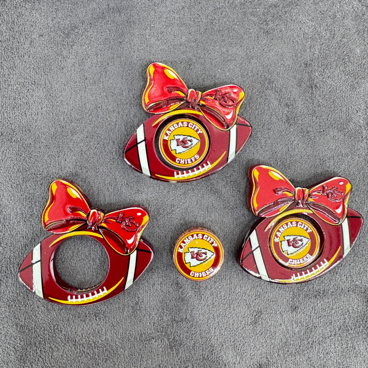 Sport Rugby Team Acrylic Beads Rugby Knot Hollowed Frame and Decoration