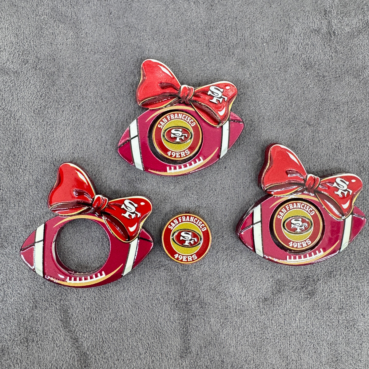 Sport‑Ball‑Rotary Acrylic Beads Rugby Knot Hollowed Frame and Decoration