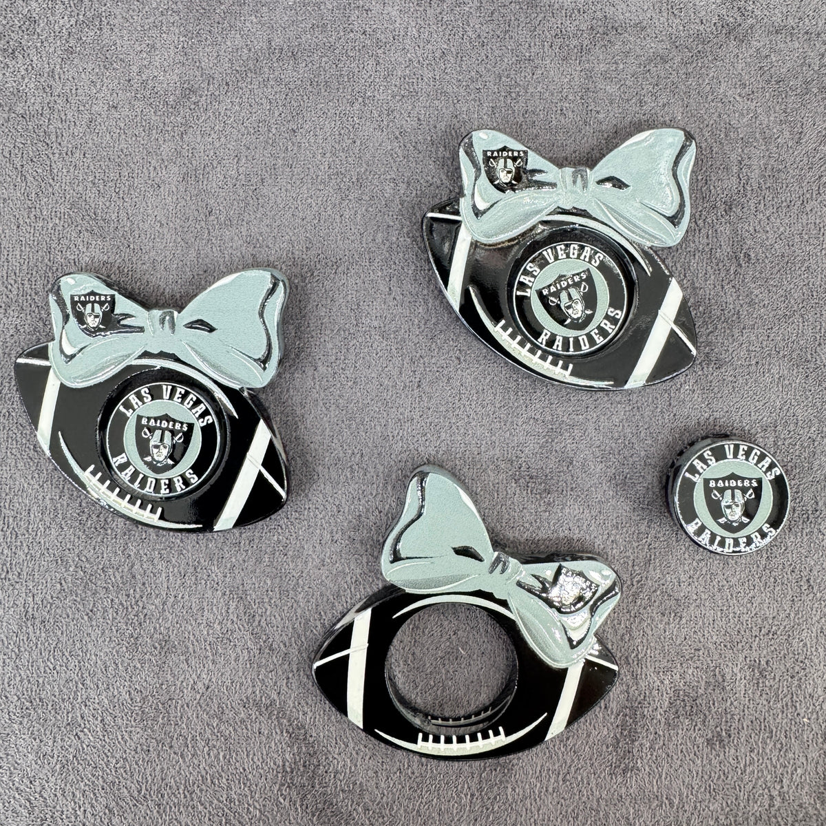 Sport‑Football‑Rotary Acrylic Beads Rugby Knot Hollowed Frame and Decoration