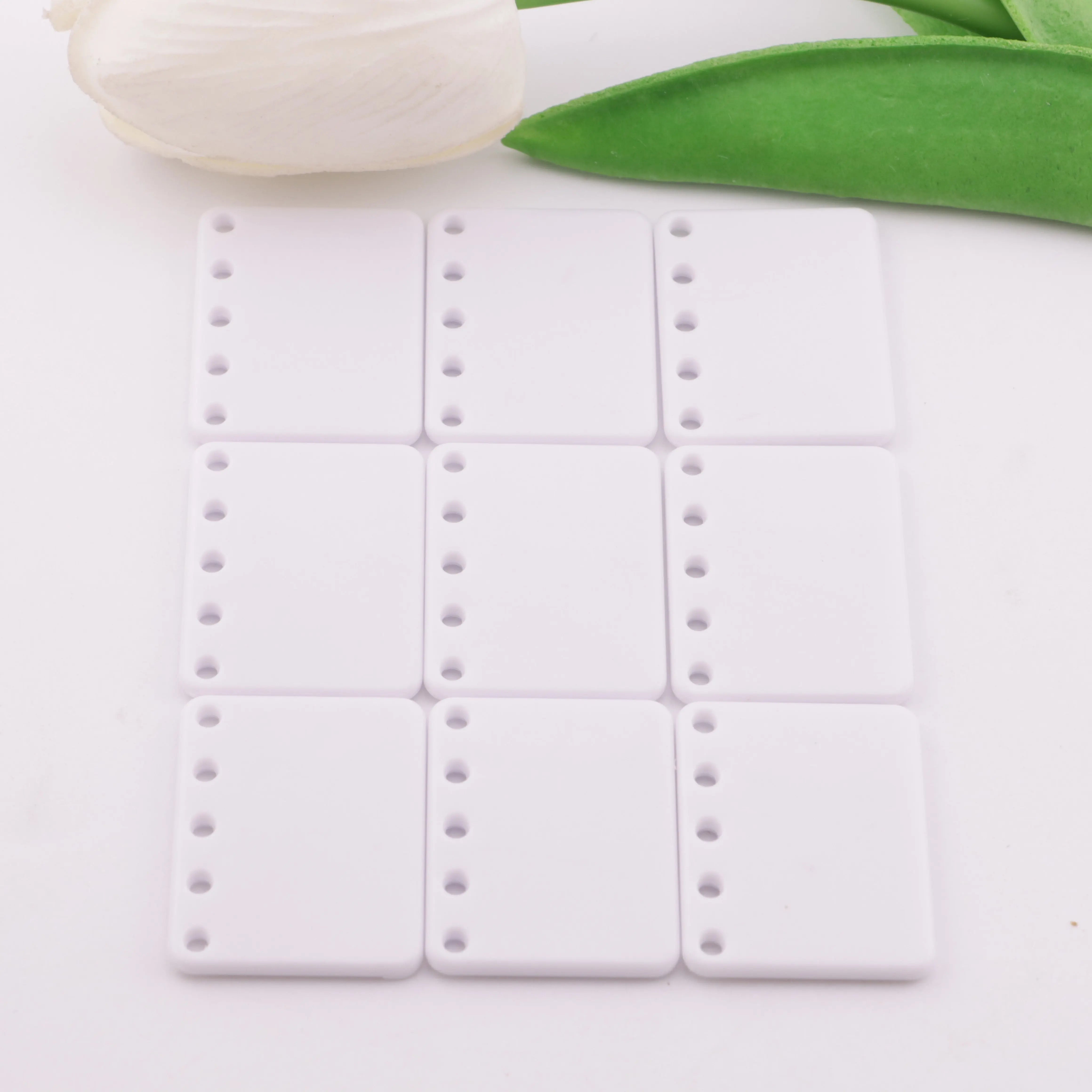 24*30mm White 5 Hole DIY Book Page Acrylic DIY Five-Hole White-Background Book Pages Zoe's DIY Shop
