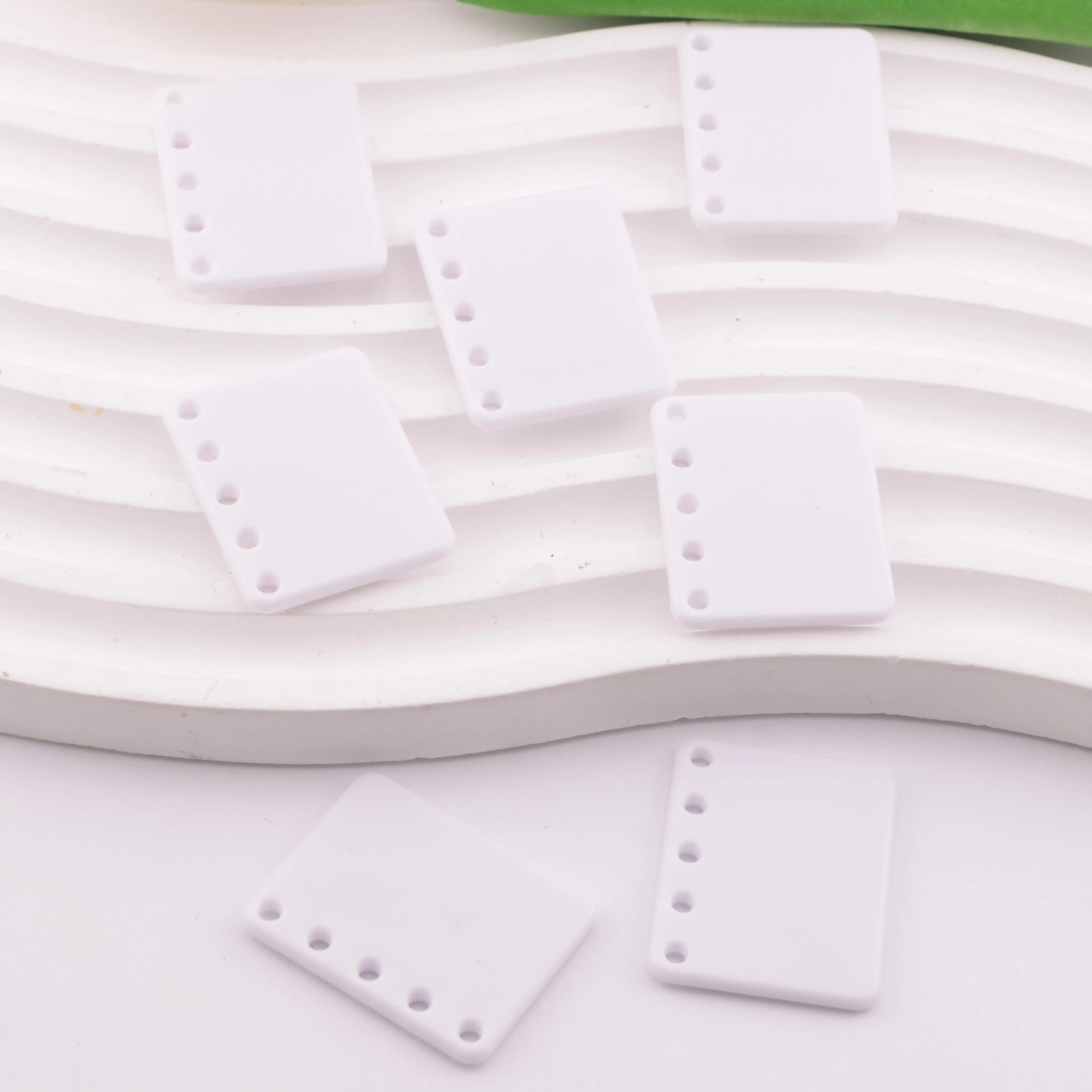 24*30mm White 5 Hole DIY Book Page Acrylic DIY Five-Hole White-Background Book Pages Zoe's DIY Shop