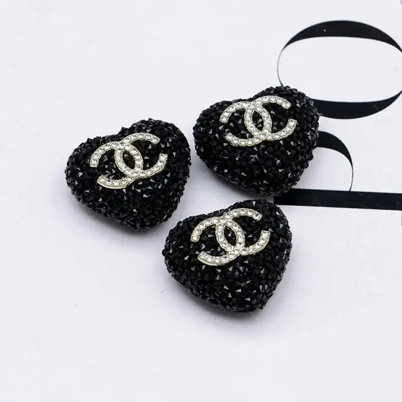 2.5×2.3 Cm Cc Heart-Shaped Granulated Suga for Crafts DIY Bracelets Keychains Pens Jewelry Making Supplies -Zoe DIY Wholesale