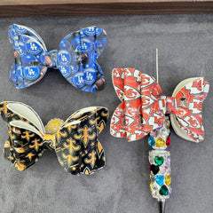 Sports Team Print Series Sugar Bow Beads,For Pen Toppers