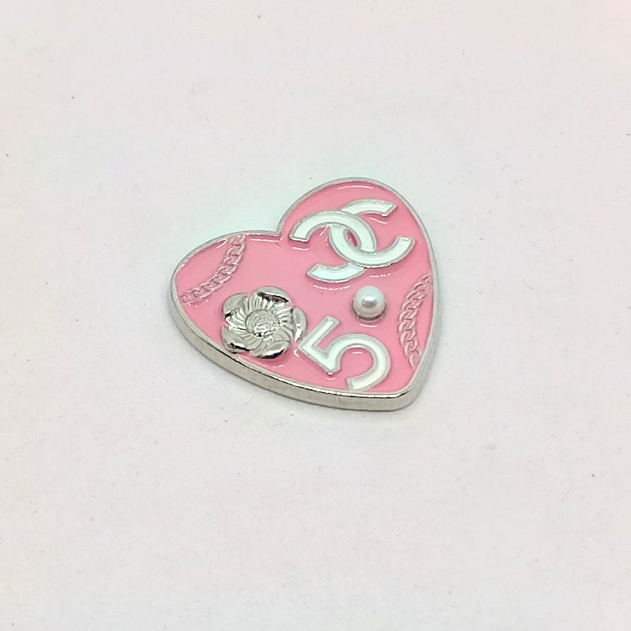 FS4148-About 24*25mm Heart Metal Patch As Picture Shows