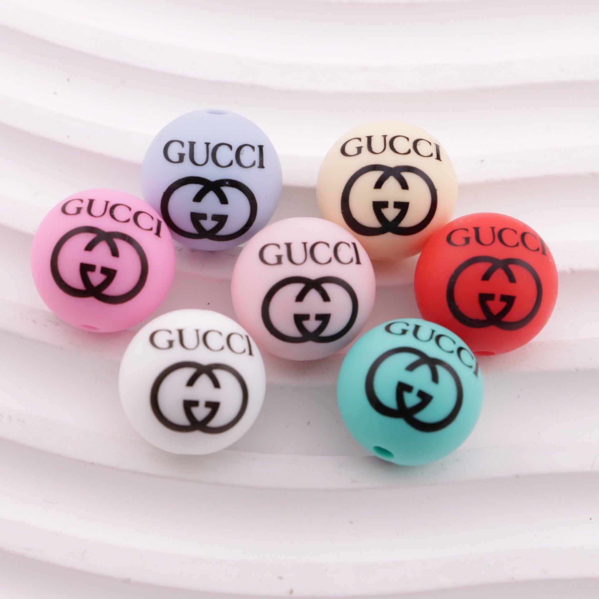 FS6518-15mm Silicone Beads As Picture Shows