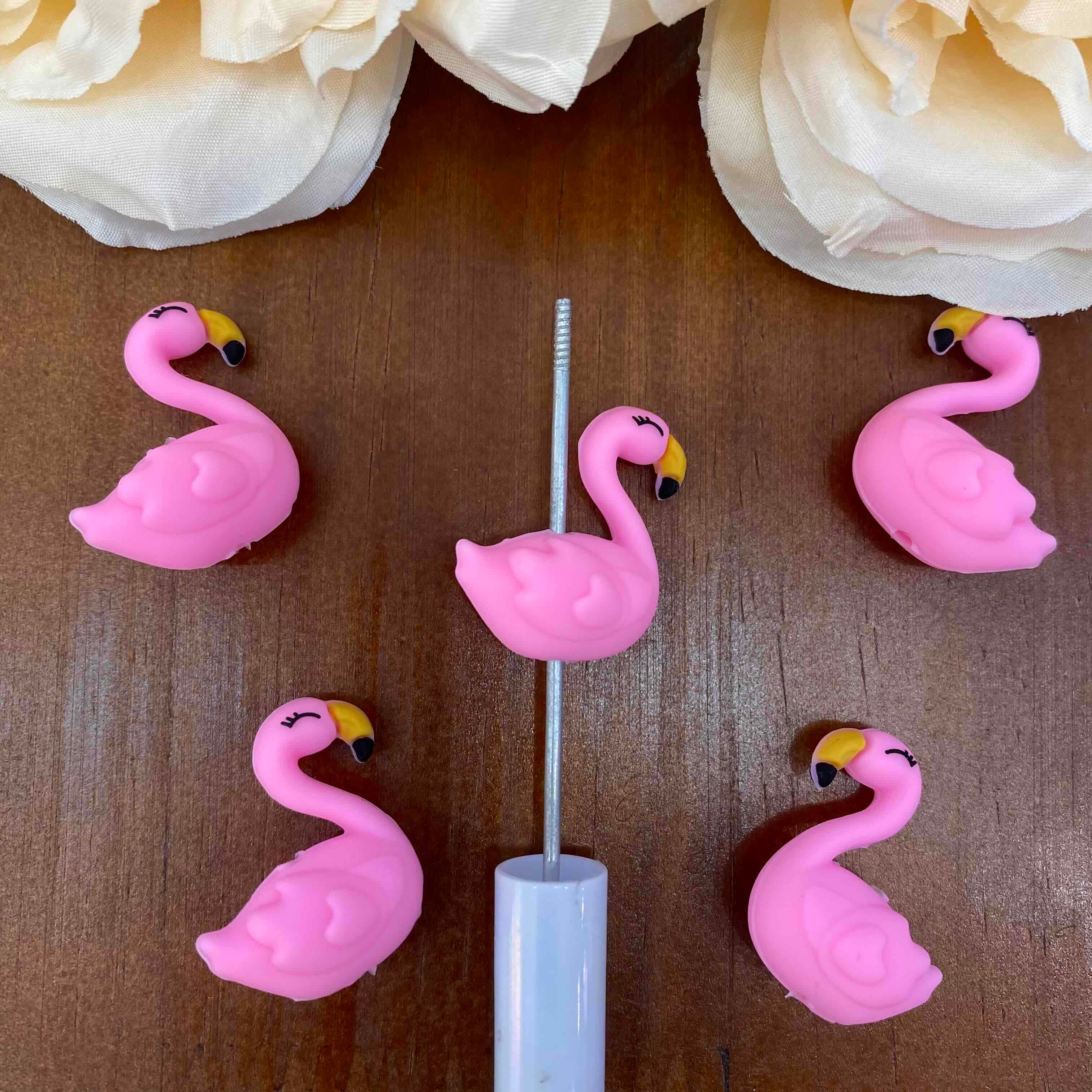 FS20510-3D Swan Silicone Focal Beads