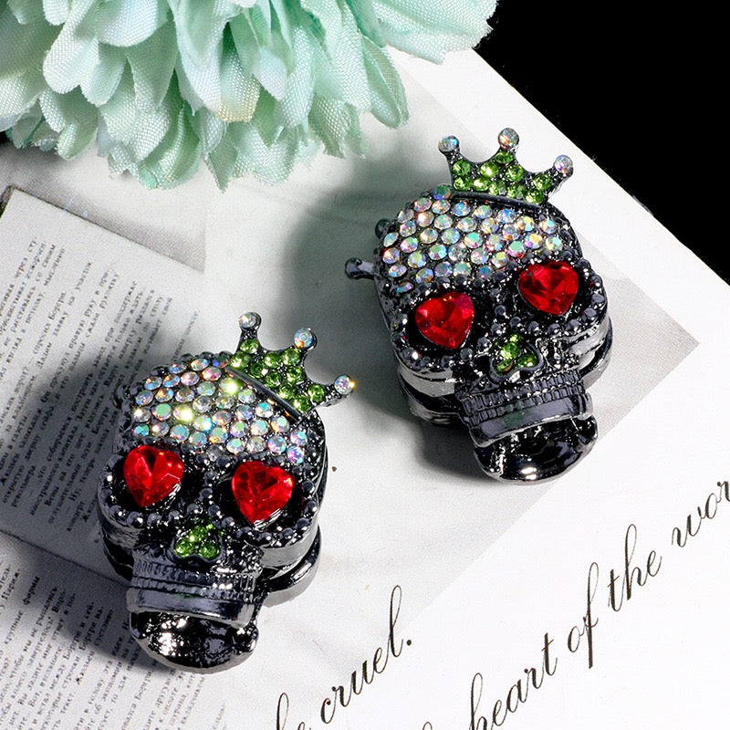 FS19375-About 29*19*16mm Halloween Skull Metal Beads