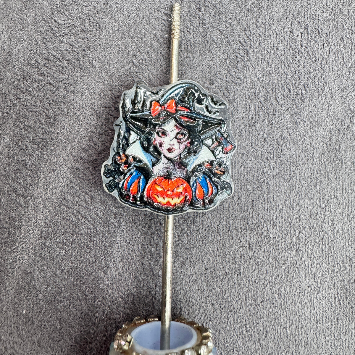 Halloween Pumpkin Witch Classic Beautiful Princess Acrylic Focal Beads