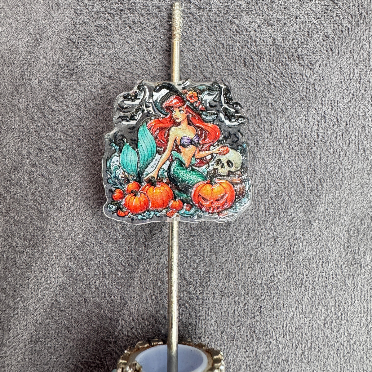 Halloween Pumpkin Witch Classic Beautiful Princess Acrylic Focal Beads