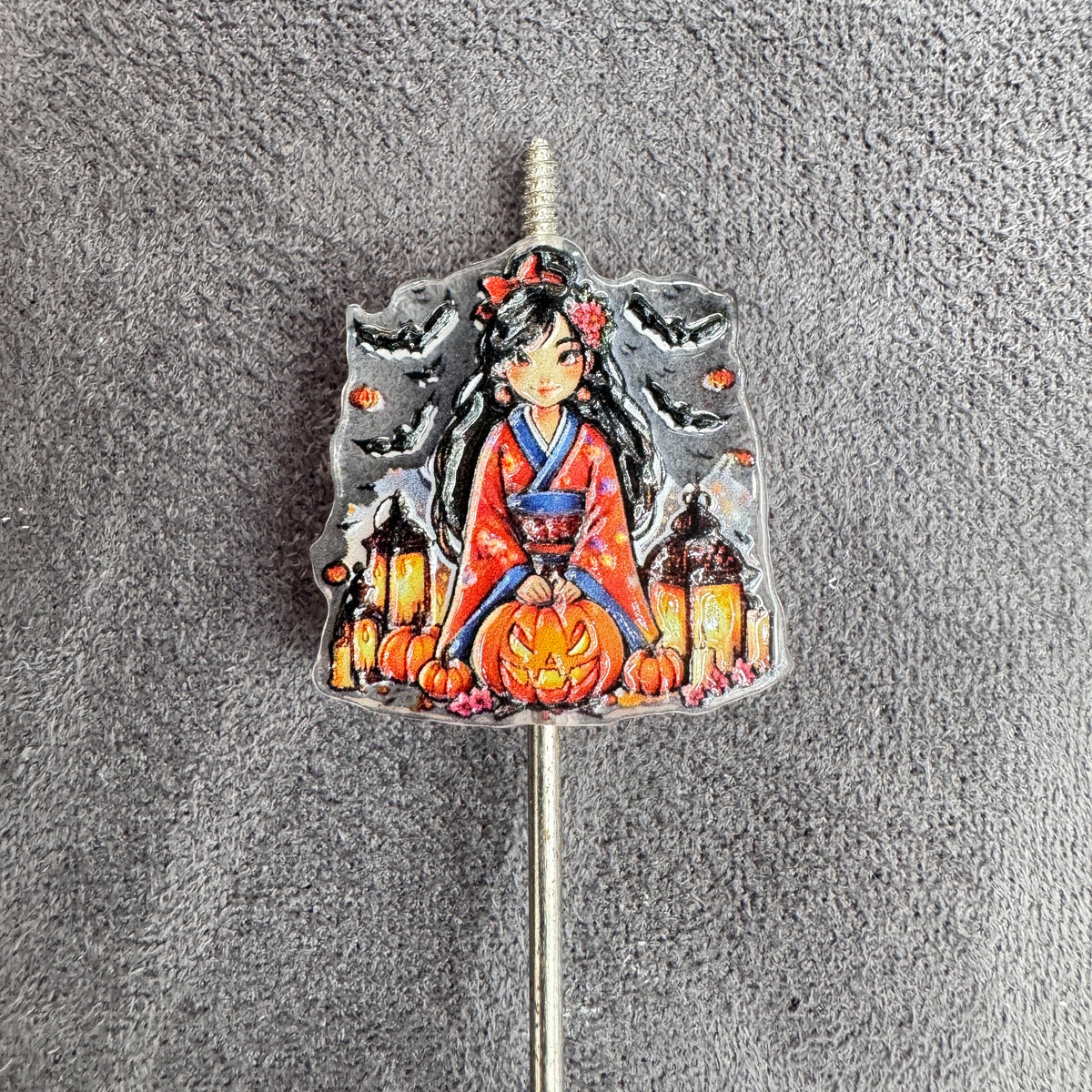 Halloween Pumpkin Witch Classic Beautiful Princess Acrylic Focal Beads