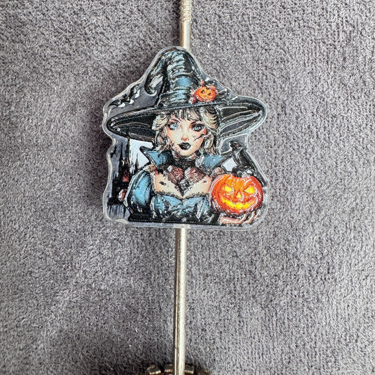 Halloween Pumpkin Witch Classic Beautiful Princess Acrylic Focal Beads