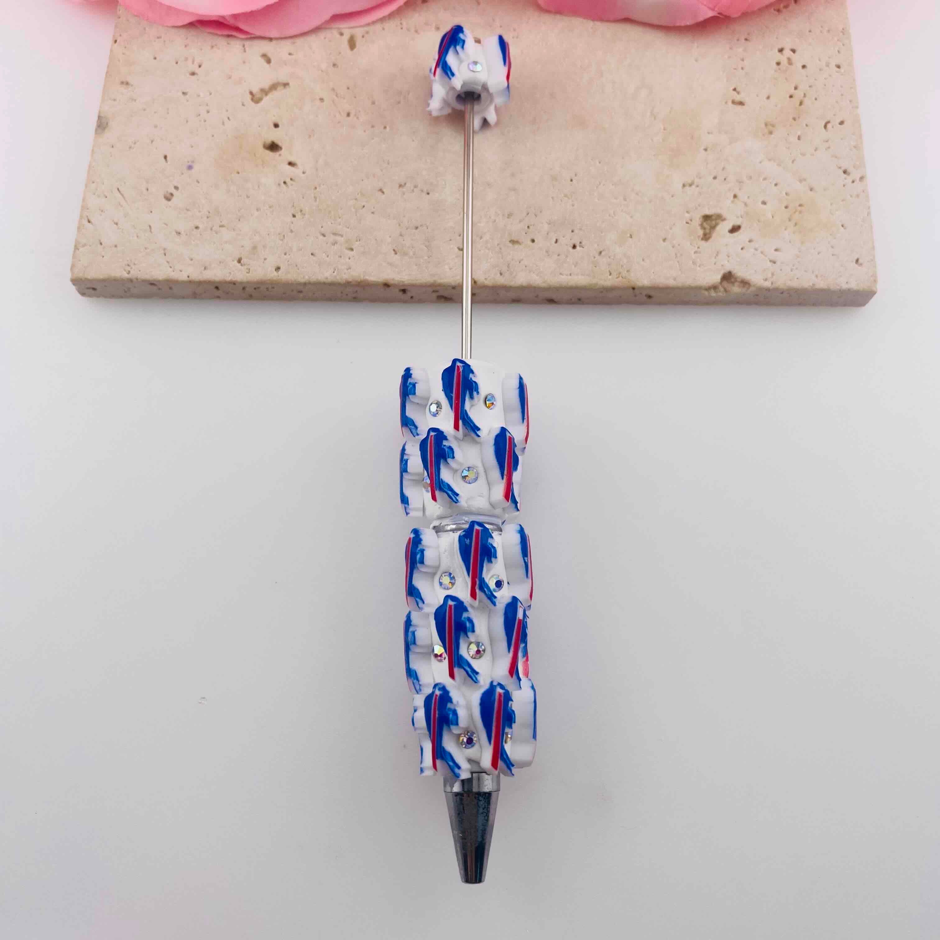 FS19833-Buffalo Bill Team Clay Beaded Pens