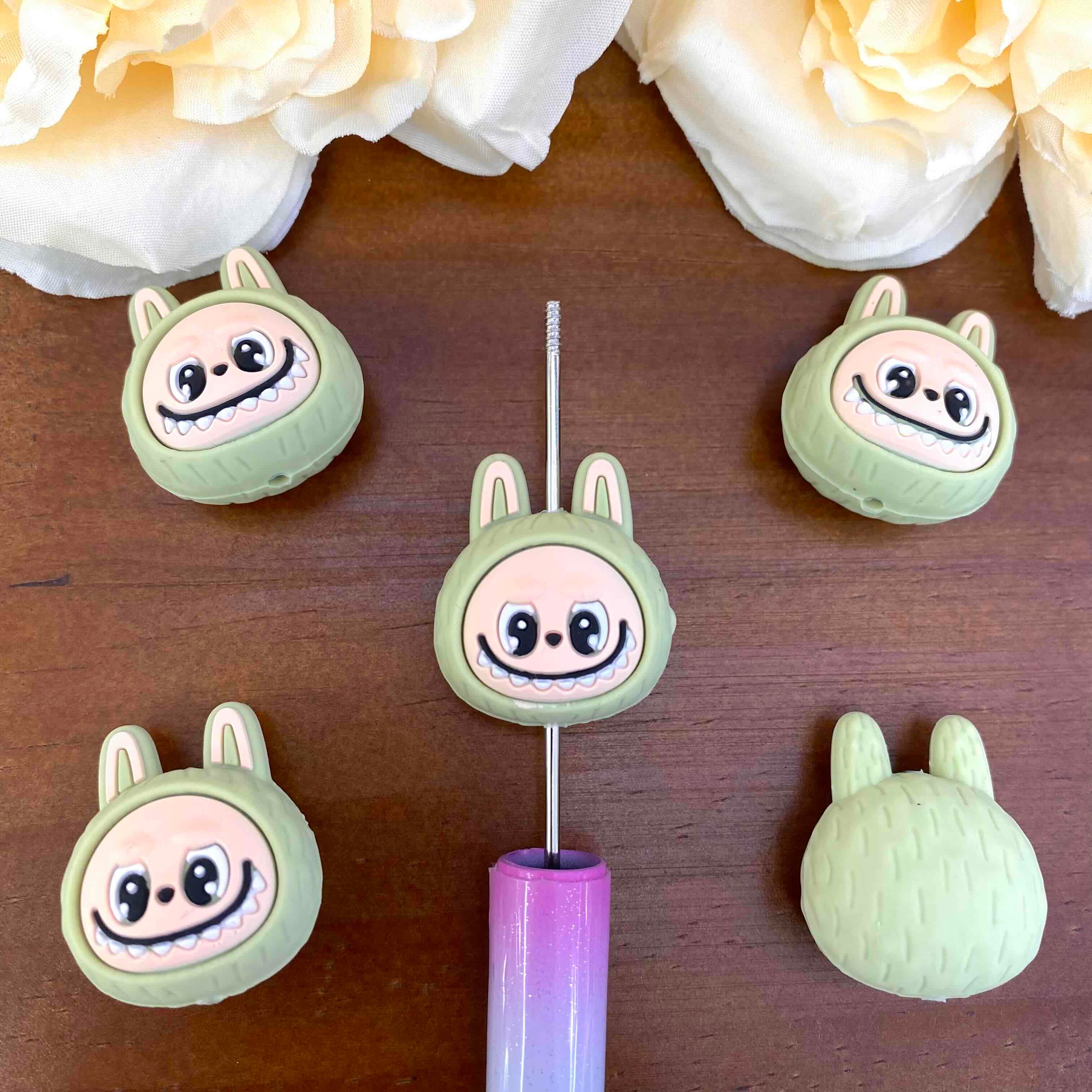 FS20576-3D Labubu Silicone Focal Beads