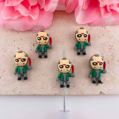 FS19901-About 13*29mm Jason Voorhees Silicone Focal Beads