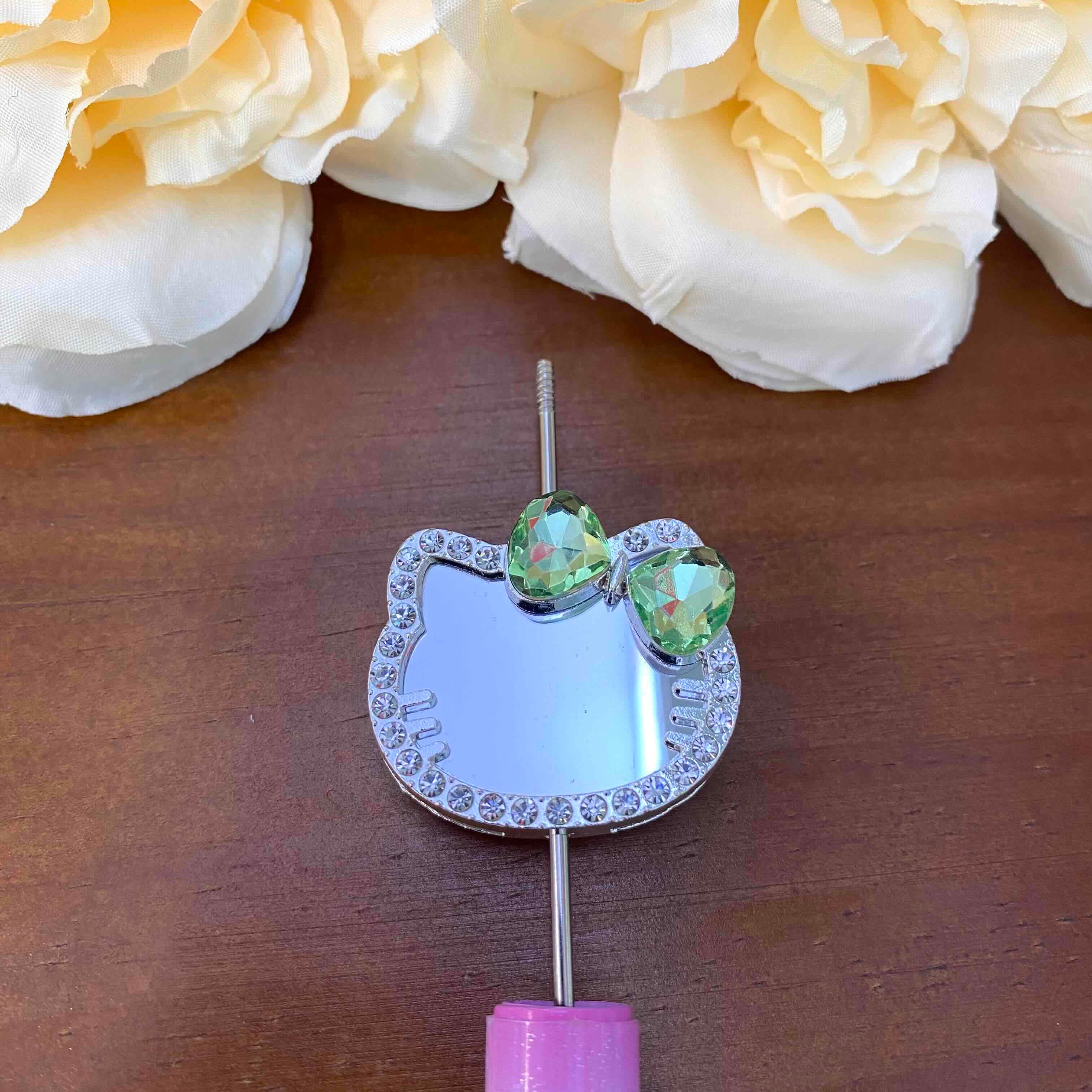 FS20630-Hello Kitty Mirror Metal Beads
