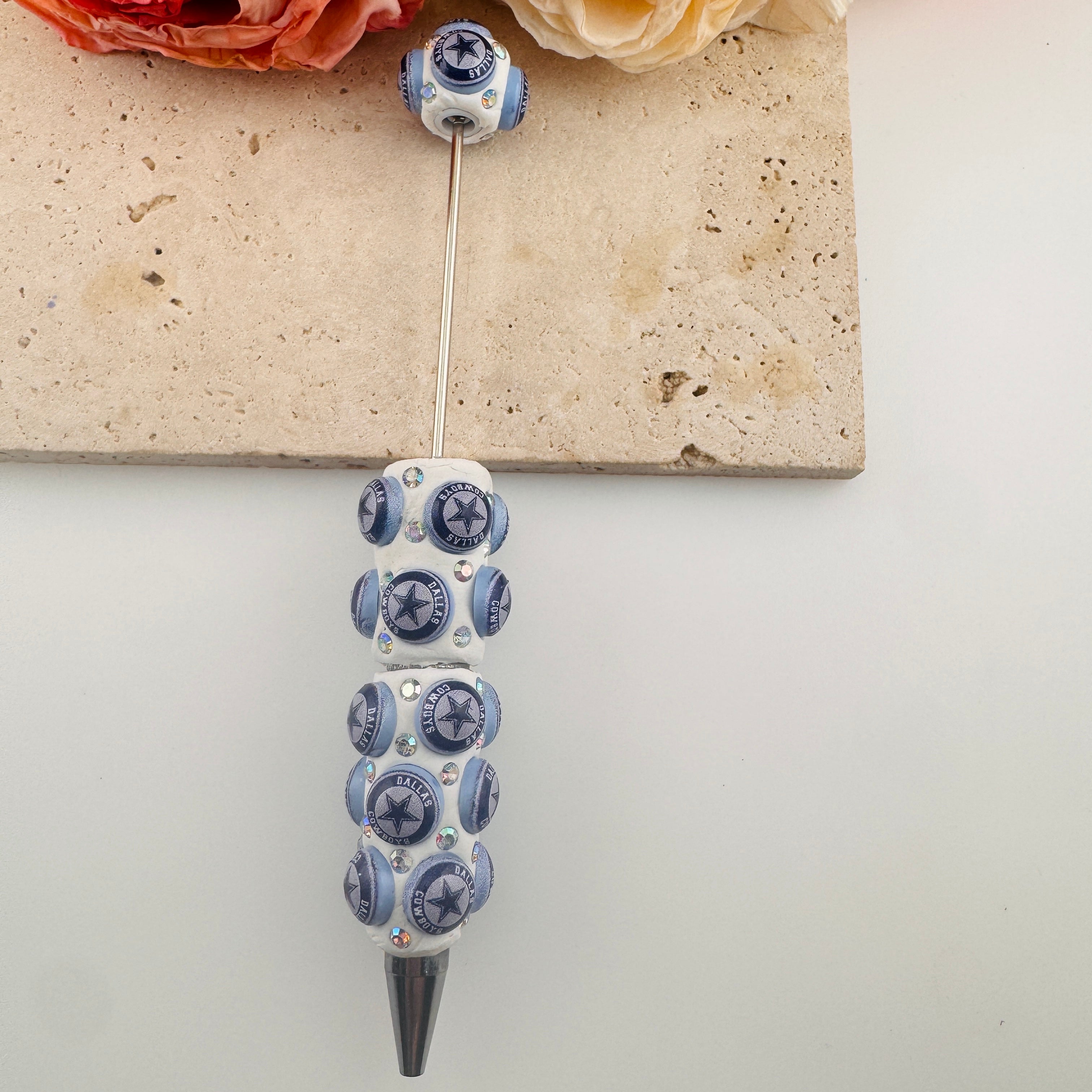 FS19386-Cowboys Clay Beadable Pen
