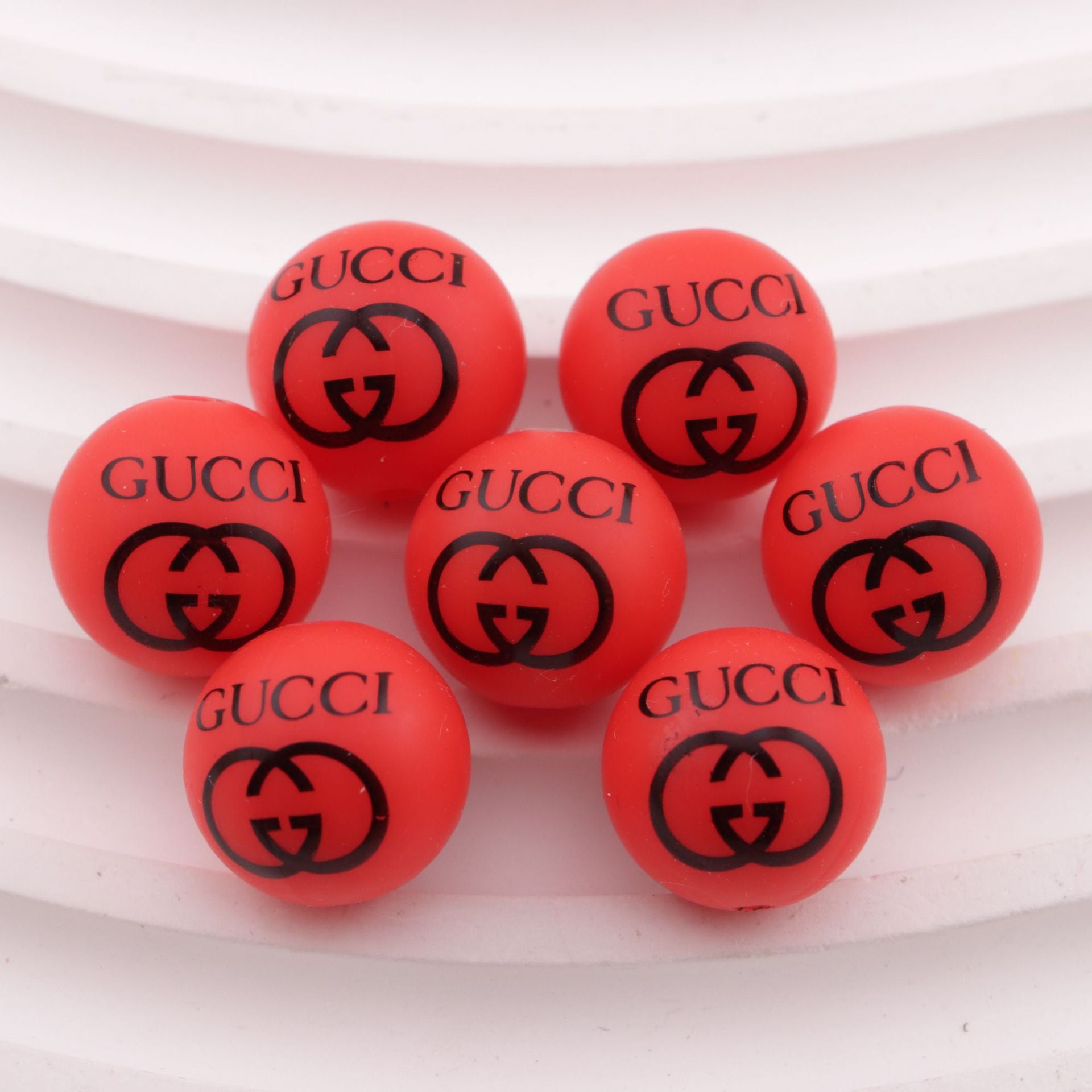 FS6518-15mm Silicone Beads As Picture Shows