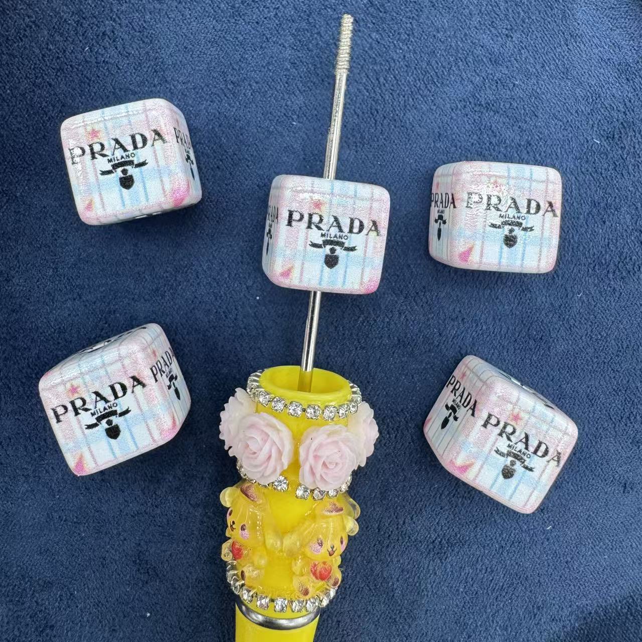 Cube Acrylic Beads
