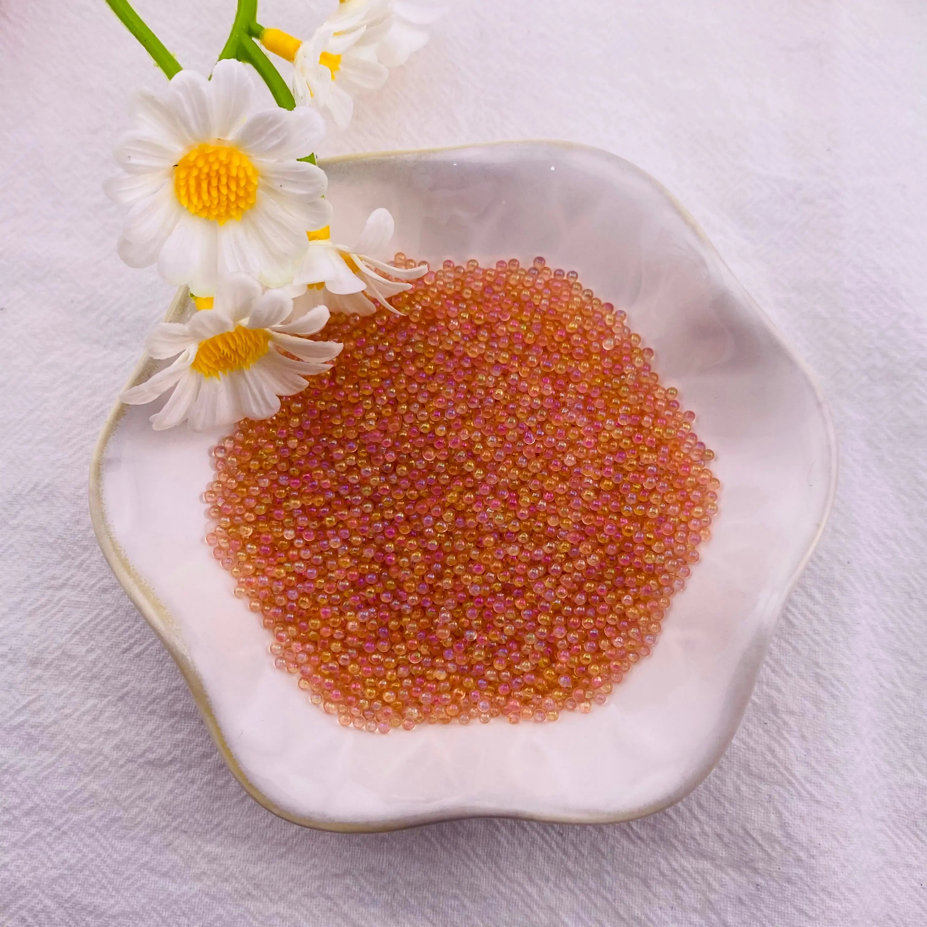 2mm  Glass Beads Small Glass Beads No Hole Tiny Glass Bubble Beads  Mini Tiny Micro Round Iridescent UV Resin Seed Bead Bulk for Jewelry Making Adult Shaker Filler Nail Art Craft Zoe's DIY Shop