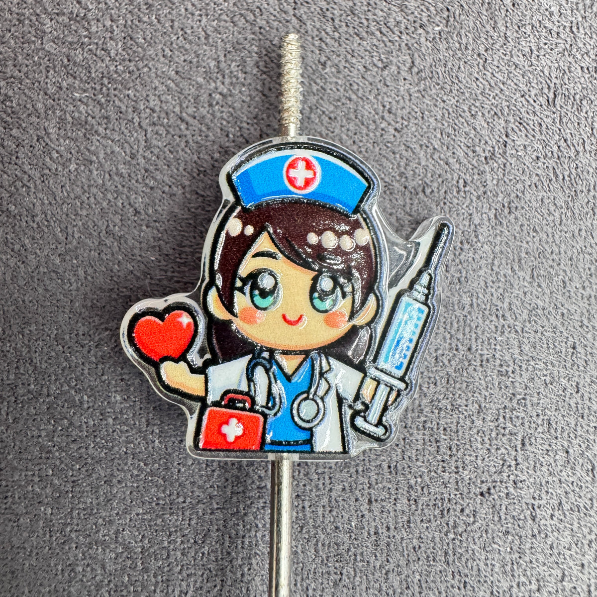 Cute Doctor Nurse Acrylic Focal Beads