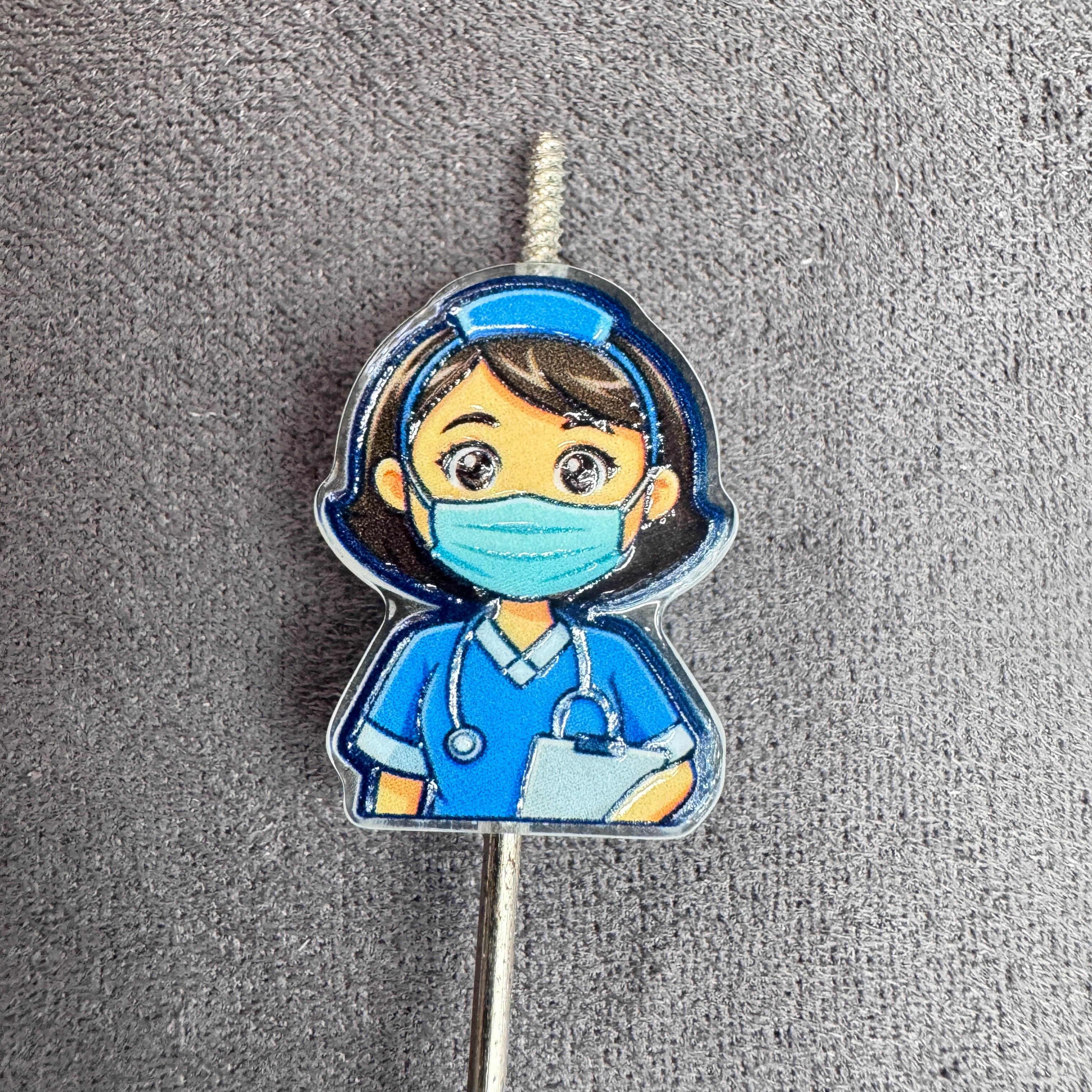 Cute Doctor Nurse Acrylic Focal Beads